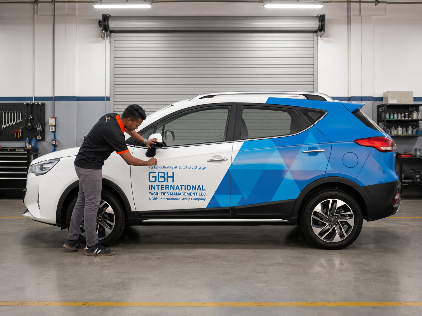 Commercial fleet branding for company vehicles across the UAE
