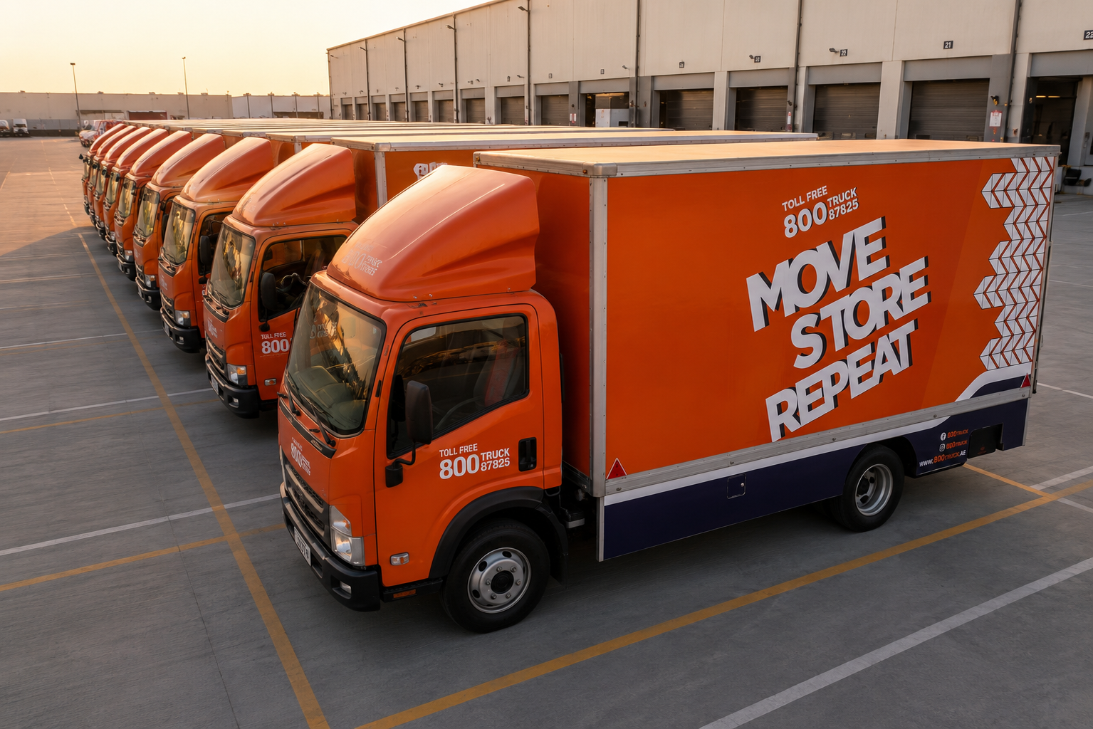 Wecare-branded fleet lined up in Dubai