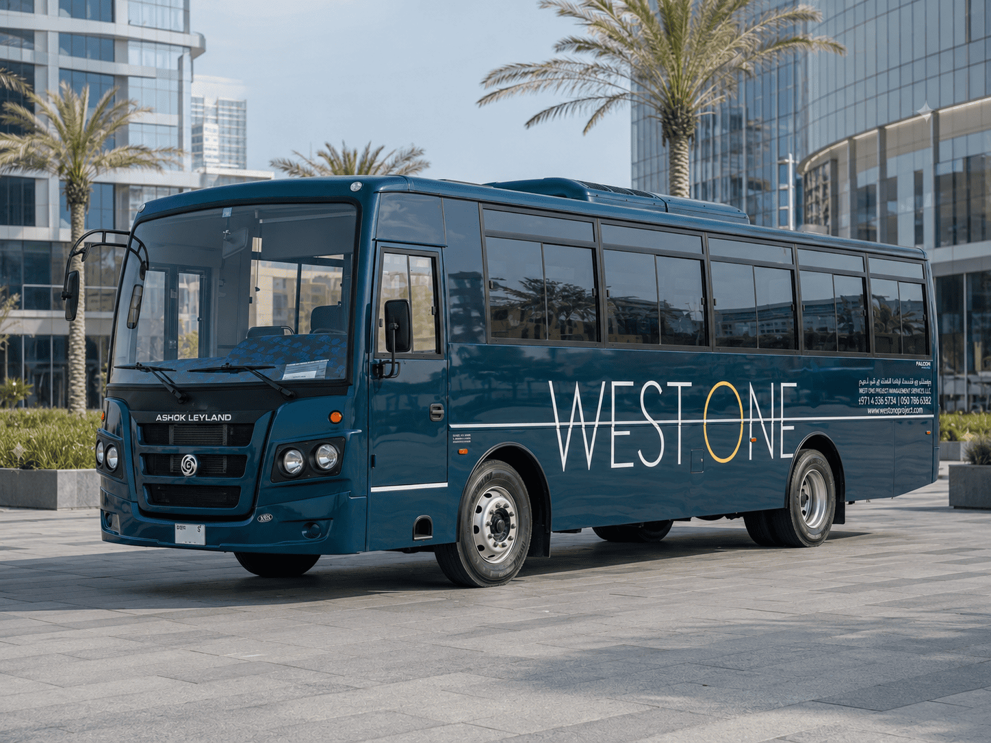 Full bus branding and vehicle wrap installation in Dubai